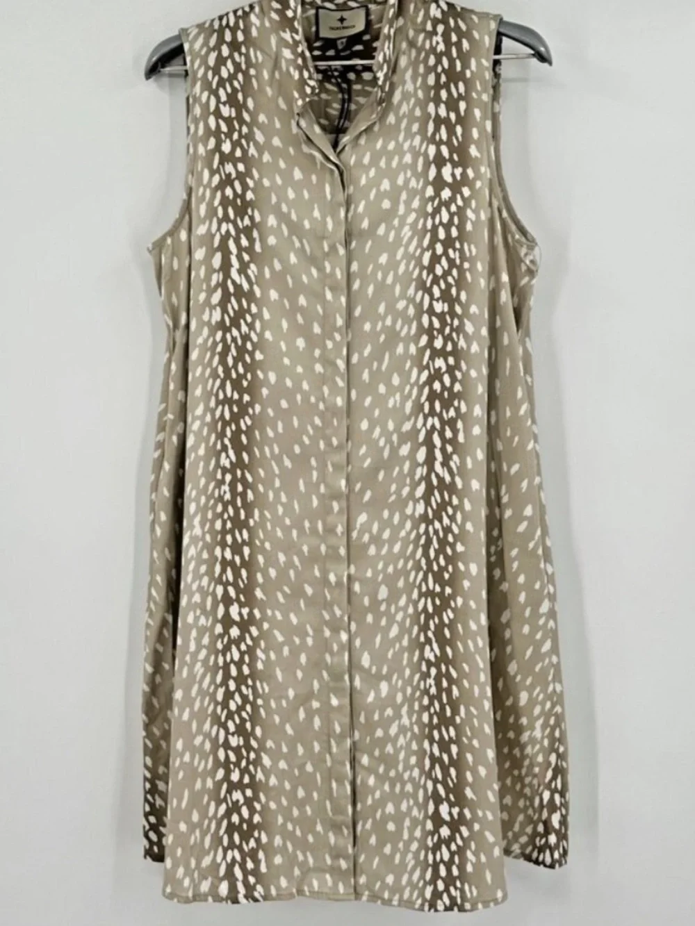 Tuckernuck Taupe Shift Dress with Cream Speckle - Picture 3 of 4
